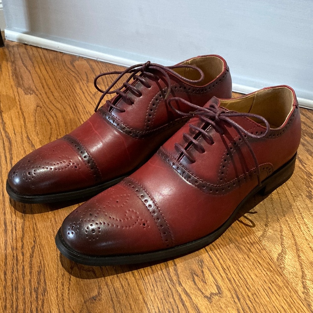 Santino Luciano Shoes C-393 Wine, Sz 9 BRAND NEW !!